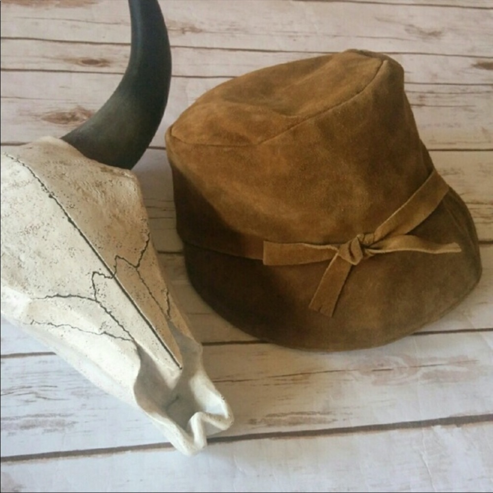 50’s Style Suede Christine A. Moore Hat